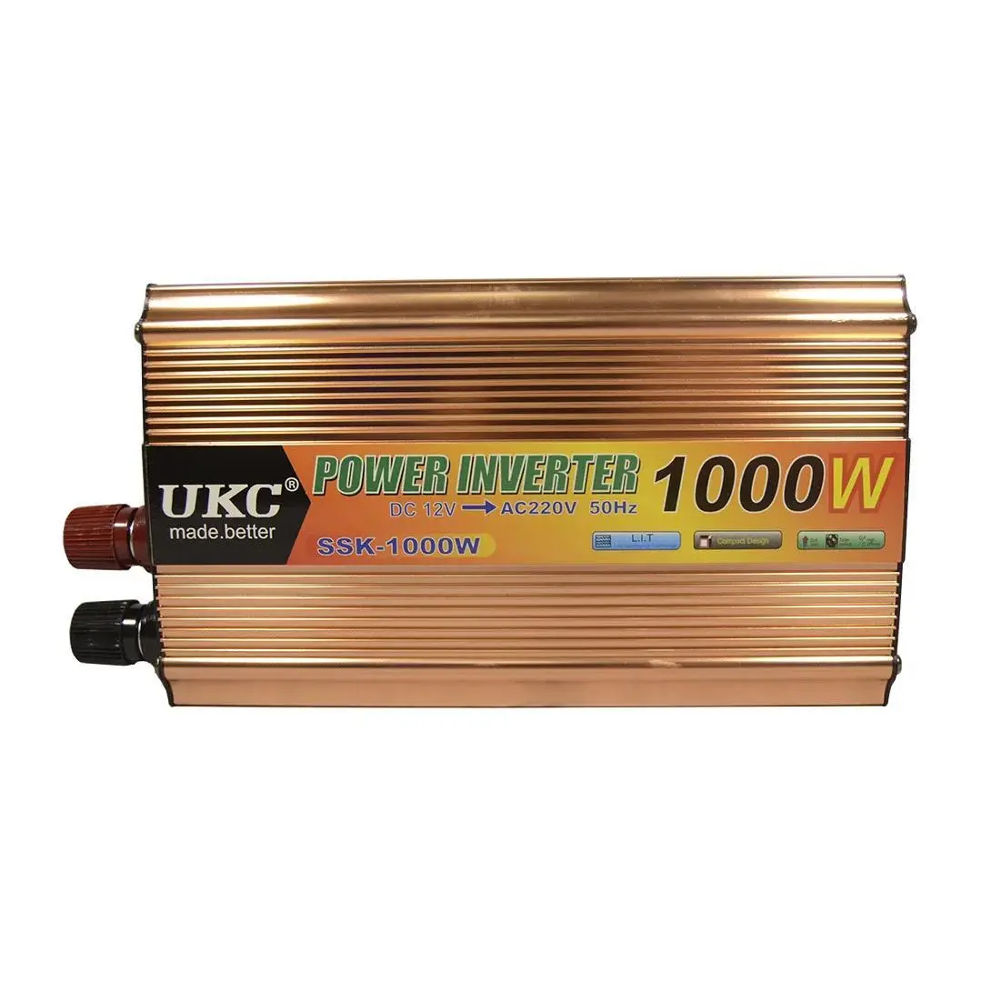 Преобразователь автомобильного тока UKC 1000 W AC/DC 12-220 V