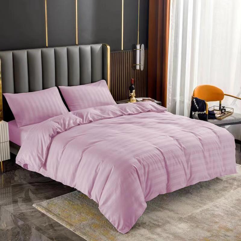 Комплект постельного белья Cotton home Colorful Home двуспальный сатин страйп ХТ-7-18-24 Лиловый (DR010443)