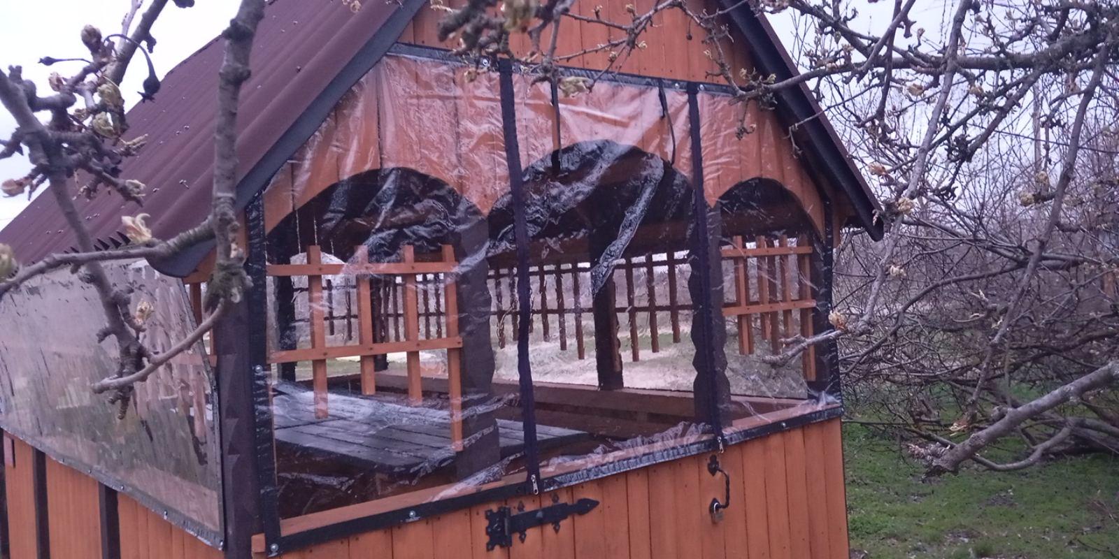 Тент ПВХ с люверсами 1х3 м Прозрачный (ПВХ-1х3) - фото 4 Тент ПВХ с люверсами 1х3 м Прозрачный (ПВХ-1х3) - фото 4