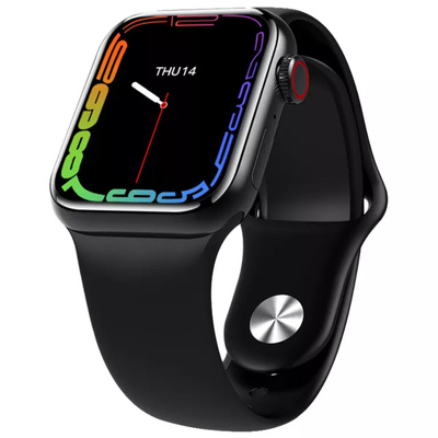 Смарт-часы Smart Watch GS7 MINI 200 мАч Bluetooth 320x380 41 мм с тонометром и пульсометром Черный (opt-105192)