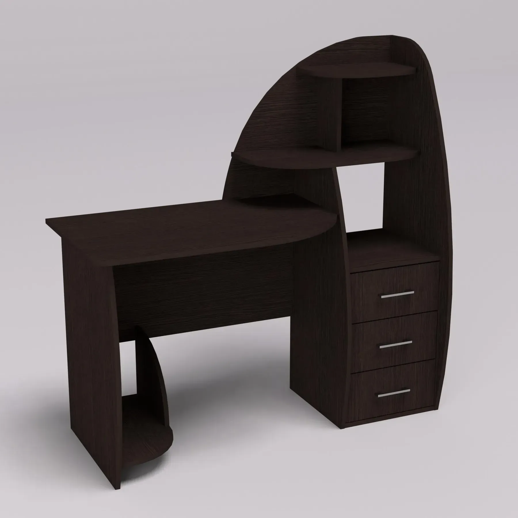 Стол письменный Kontinent СКП-2 №10 130х55х130 см Венге Магия (63116462) - фото 1