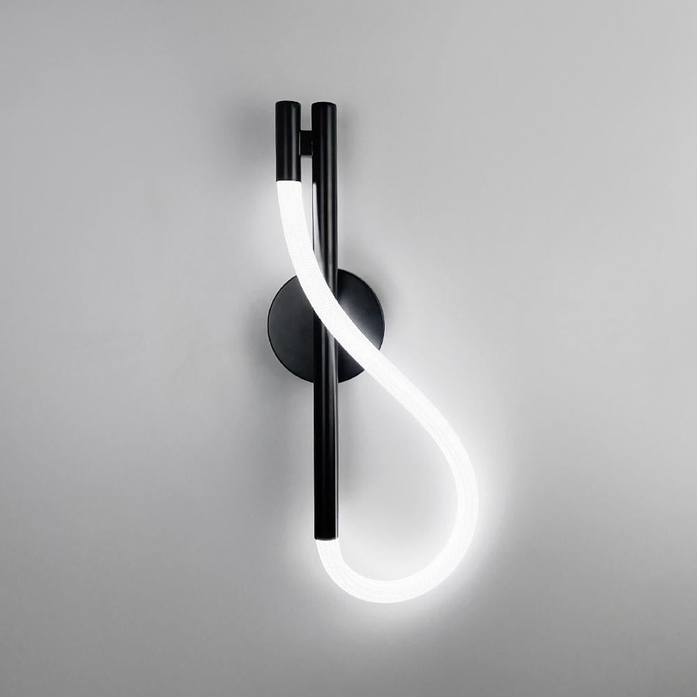 Бра із обплетеним неоном 40 см Чорний (W 203/400 BK) - фото 6 Бра із обплетеним неоном 40 см Чорний (W 203/400 BK) - фото 6