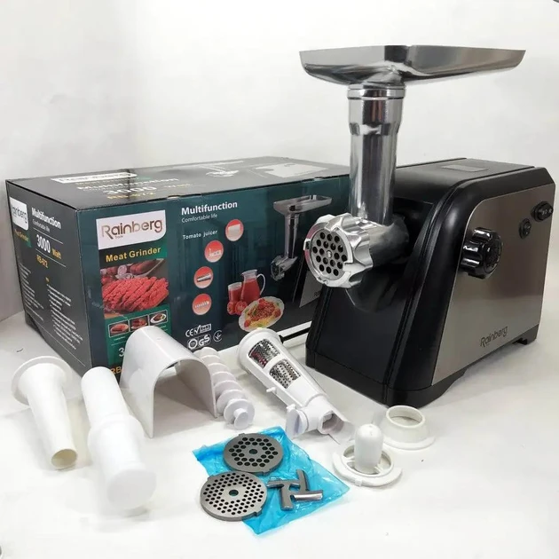 М'ясорубка Rainberg RB-672 з насадкою соковижималкою 3000W (5985)