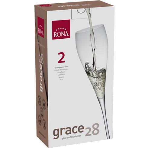 Набор бокалов для шампанского Rona Grace 280 мл 2 шт. (6835/280) - фото 4