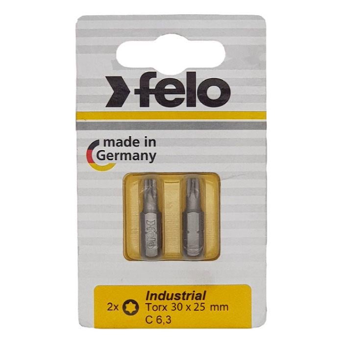 Бита Felo TORX 30х25 мм 1/4" C6,3 Вox 2 шт. 02630067 (14315)