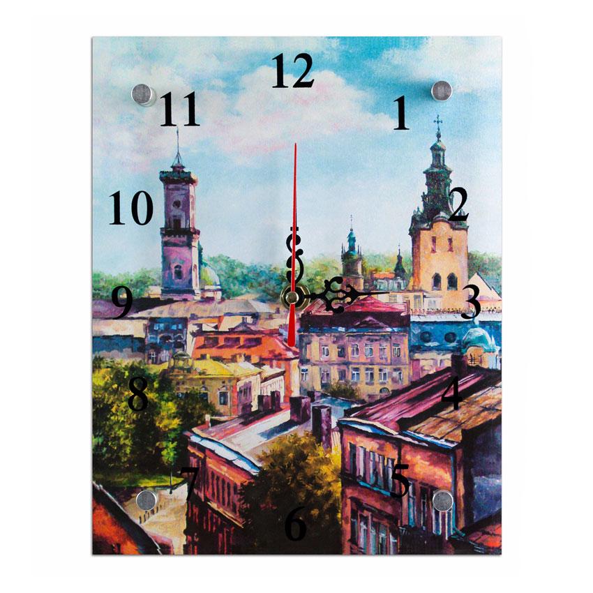 Часы настенные Виды Львова 26х21х5 см (24738)