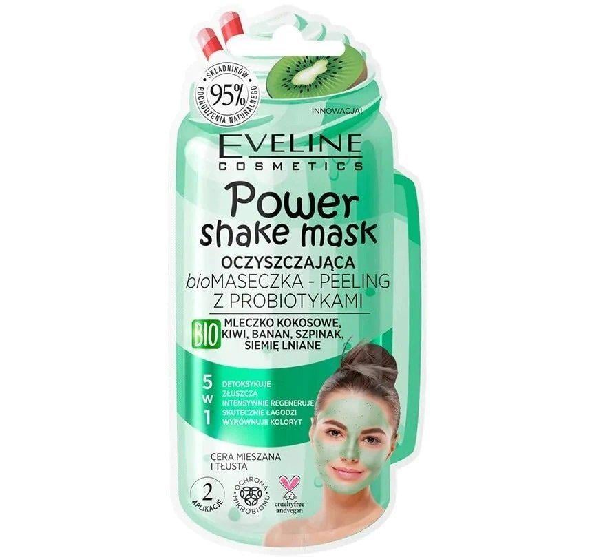 Очищающая маска-пилинг с пробиотиками Eveline Power Shake Mask 10 мл (5903416025078) Очищающая маска-пилинг с пробиотиками Eveline Power Shake Mask 10 мл (5903416025078)