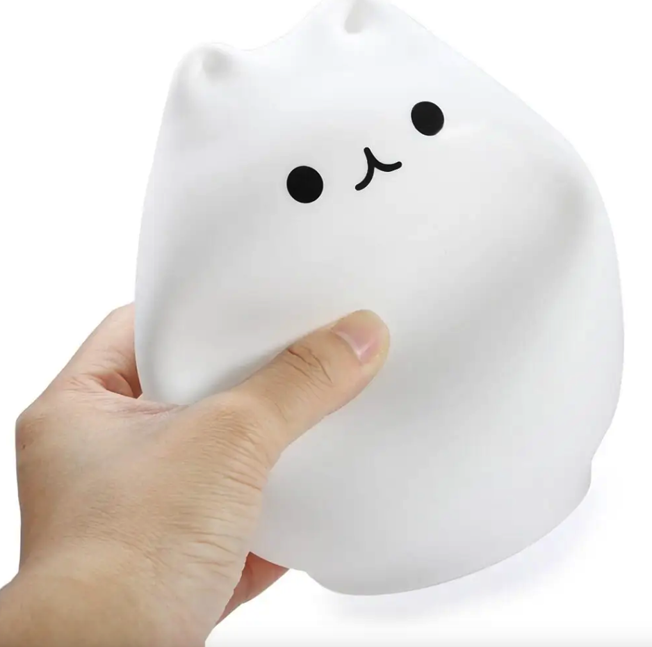 Ночник силиконовый детский Котик 7 режимов - фото 3