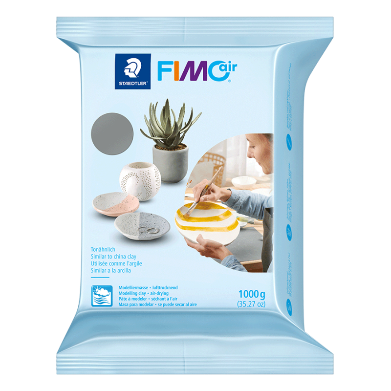 Глина полимерная самозастывающая FIMO Air 1 кг Серый (8101-80)