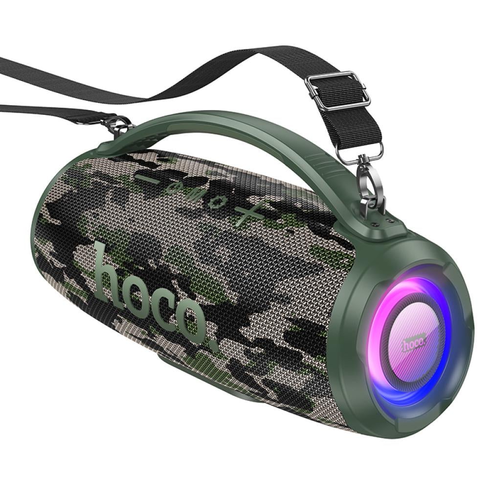 Колонка портативная беспроводная Hoco Bluetooth Surge outdoor BT speaker HA4/BT5.3 TWS AUX/USB акустика Камуфляж