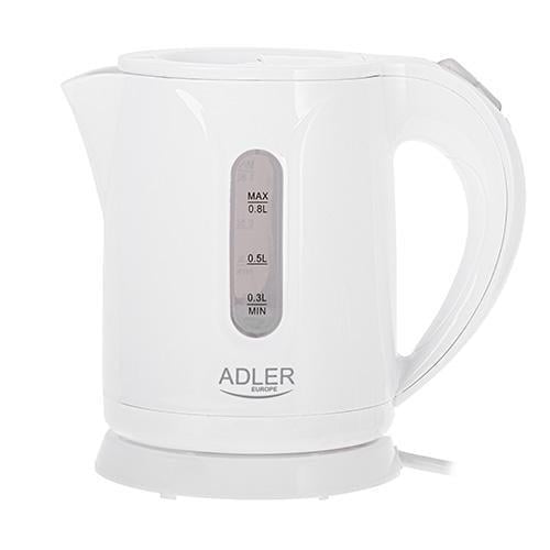 Электрочайник Adler AD 1371 0,8 л Белый (5903887809207) Электрочайник Adler AD 1371 0,8 л Белый (5903887809207)