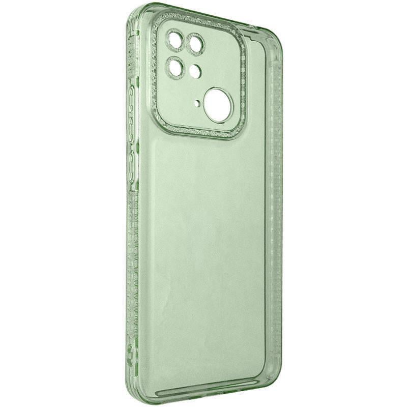 Противоударный чехол TPU Starfall Clear для Xiaomi Redmi 10C Зеленый