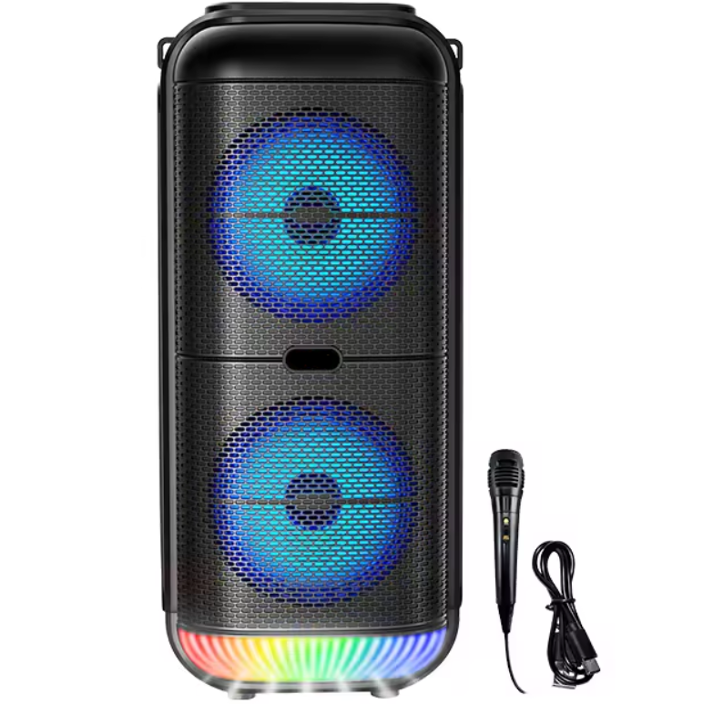 Колонка - караоке безпровідна SPS ZQS6227 з мікрофоном Чорний (31757720)