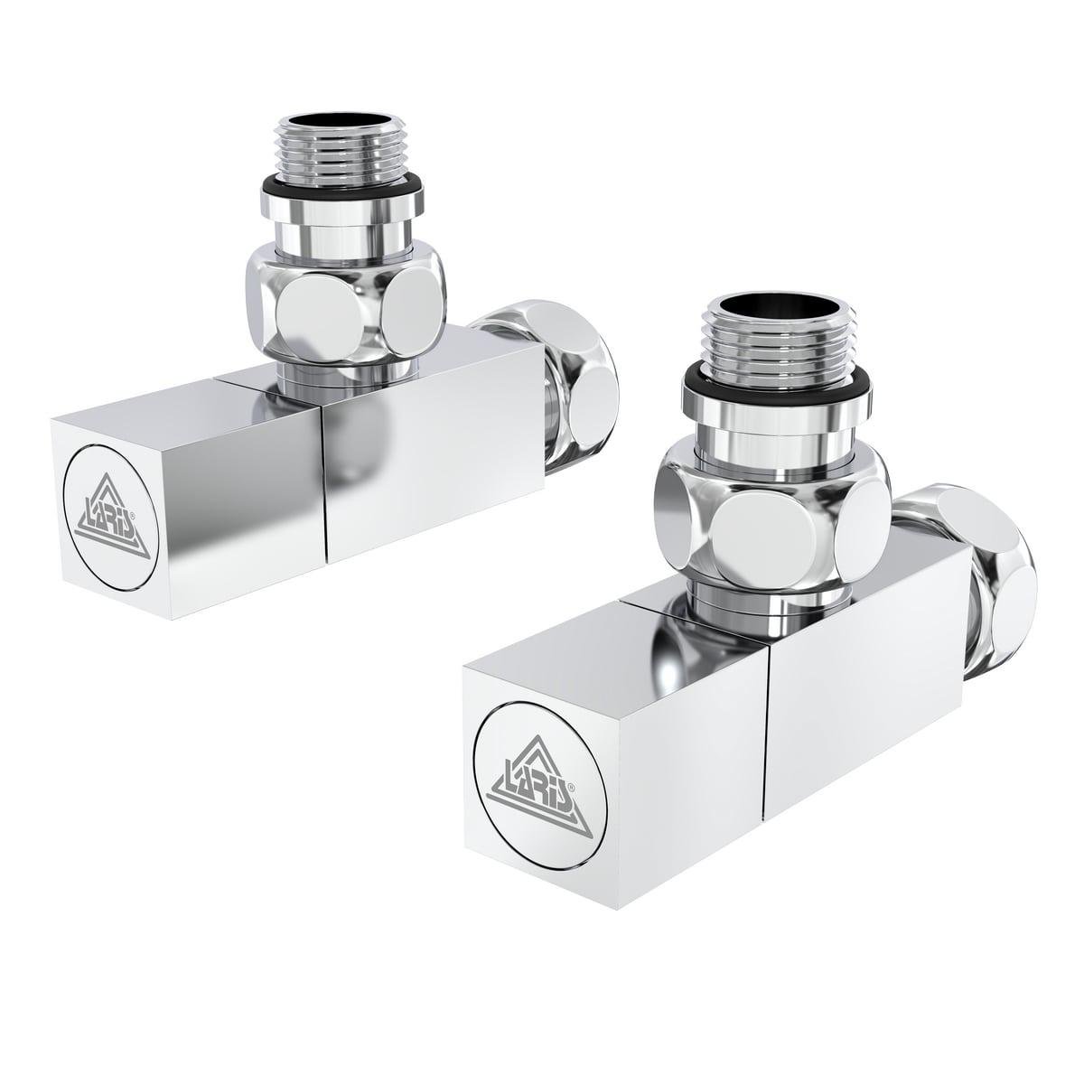 Кран угловой Laris LX-851 кватро обычный вентиль для полотенцесушителей 2 шт. Серебряный (132-127-71401060)