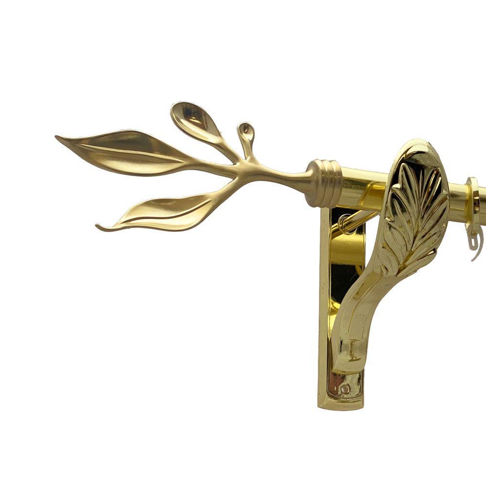 Карниз Orvit Баваро однорядный гладкий 25 мм 200 см Золотой (00-00009804)