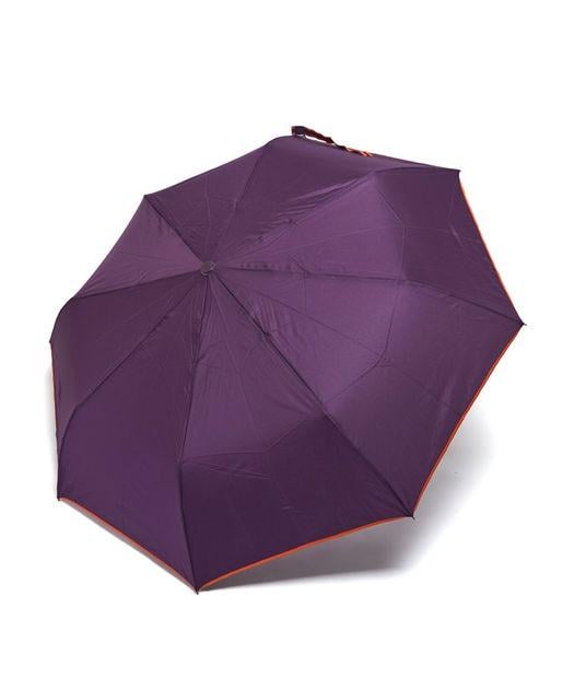 Парасолька жіночий напівавтомат 8 спиць 3 додавання Фіолетовий (SL7003)