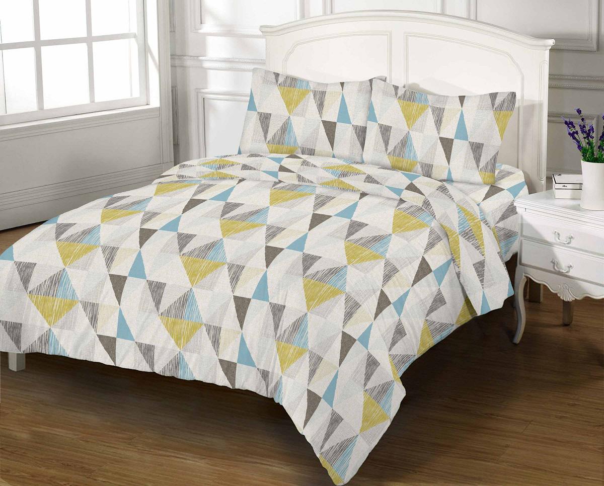 Комплект постельного белья Zastelli 5410 бязь полуторный 145х210 Белый