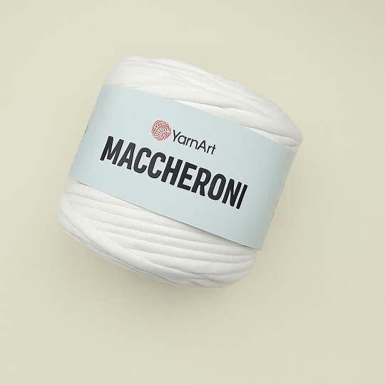 Пряжа плоская YarnArt Maccheroni трикотажная Белый (2766714201)