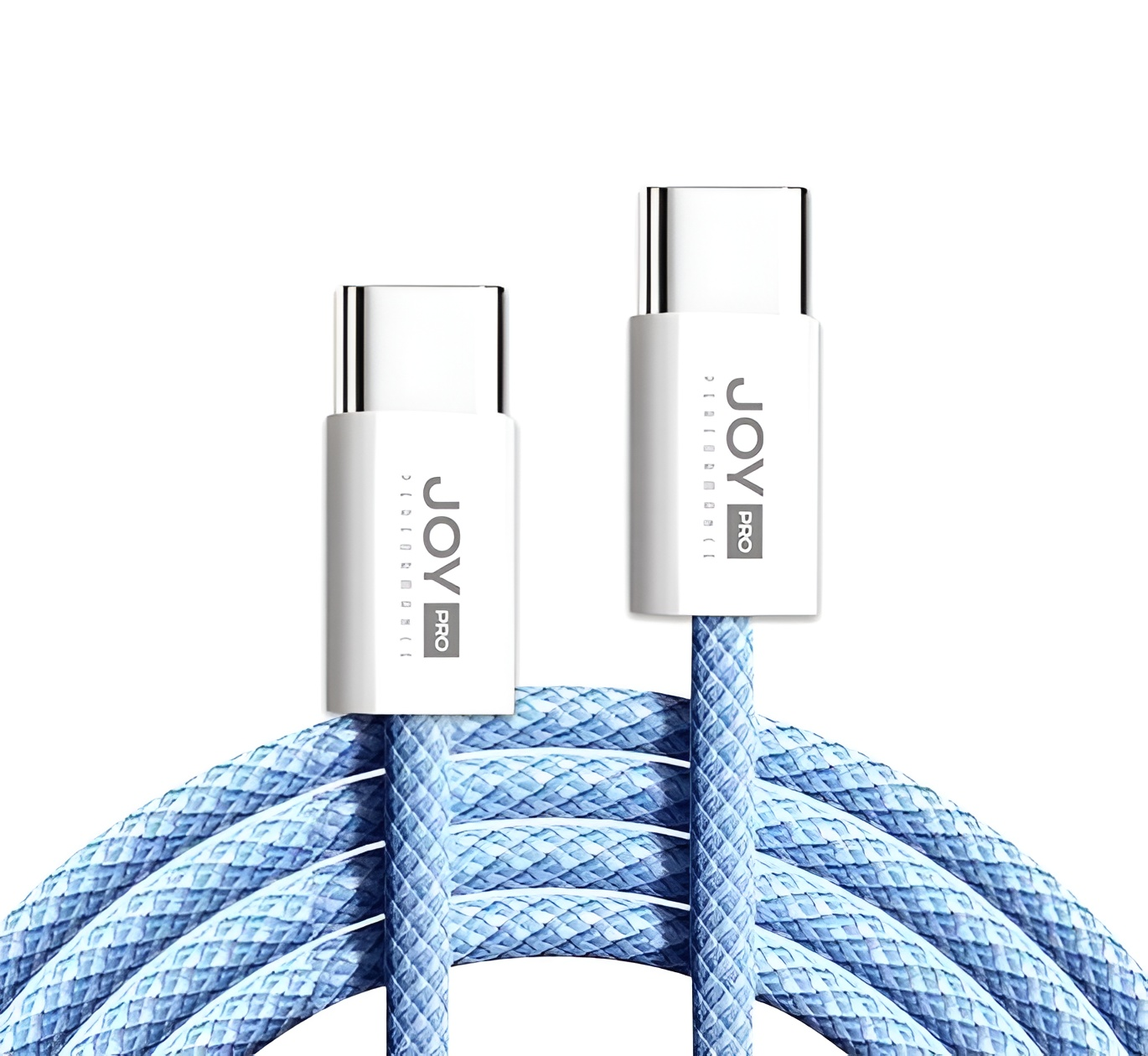 Кабель швидкої зарядки JoyPro Type-C 20 W з тканинним обплетенням тримачем для смартфонів 1 м 5 А Синій (a7cfff0e) - фото 1
