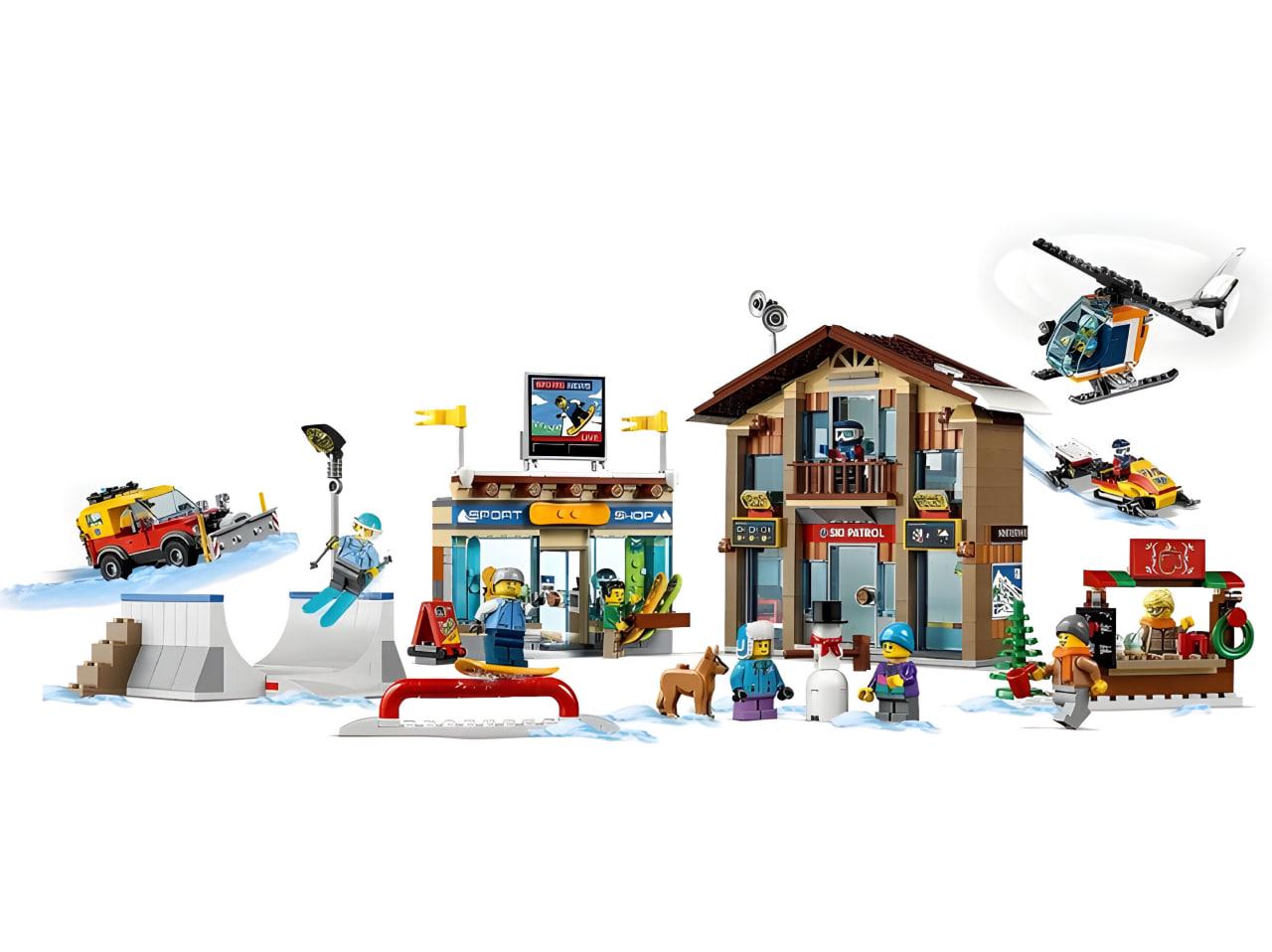 Конструктор Cities Горнолыжный курорт 868 деталей (BLE11451) - фото 1 Конструктор Cities Горнолыжный курорт 868 деталей (BLE11451) - фото 1