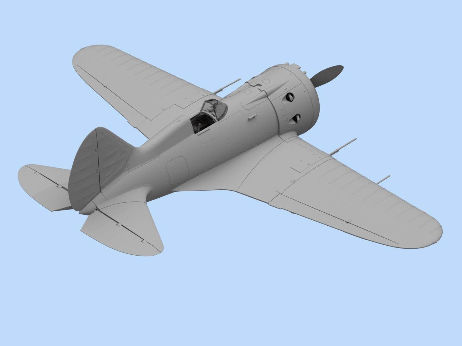 Сборная модель ICM И-16 тип 28 советский истребитель 2 Мировой Войны (48098) - фото 7