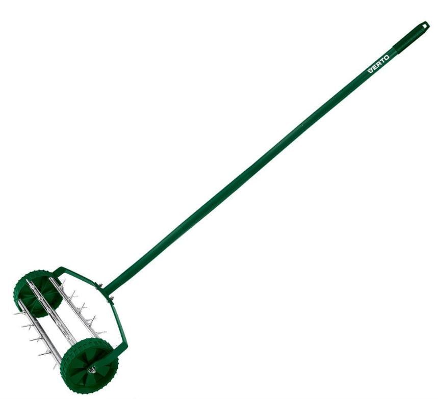 Аератор-скарифікатор ручний Verto d 15 см 27 шипів 3.5 кг (iz16743)