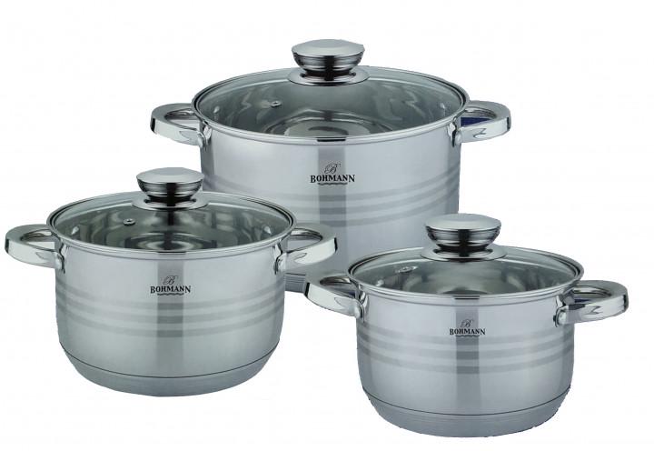 Набор кастрюль Bohmann BH 1241-6 6 пр. (16364)