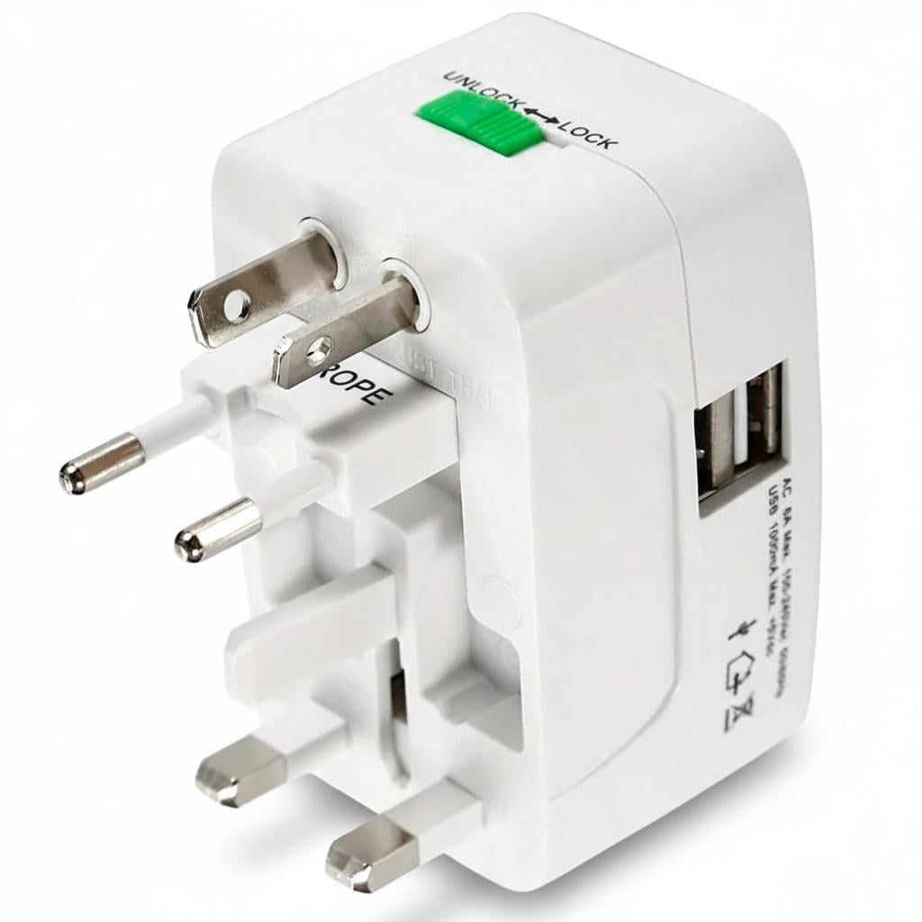 Сетевой адаптер для розетки Kayfovo PADU-1 с USB переходником с американской вилки на европейскую 2400mA (29330) Сетевой адаптер для розетки Kayfovo PADU-1 с USB переходником с американской вилки на европейскую 2400mA (29330)