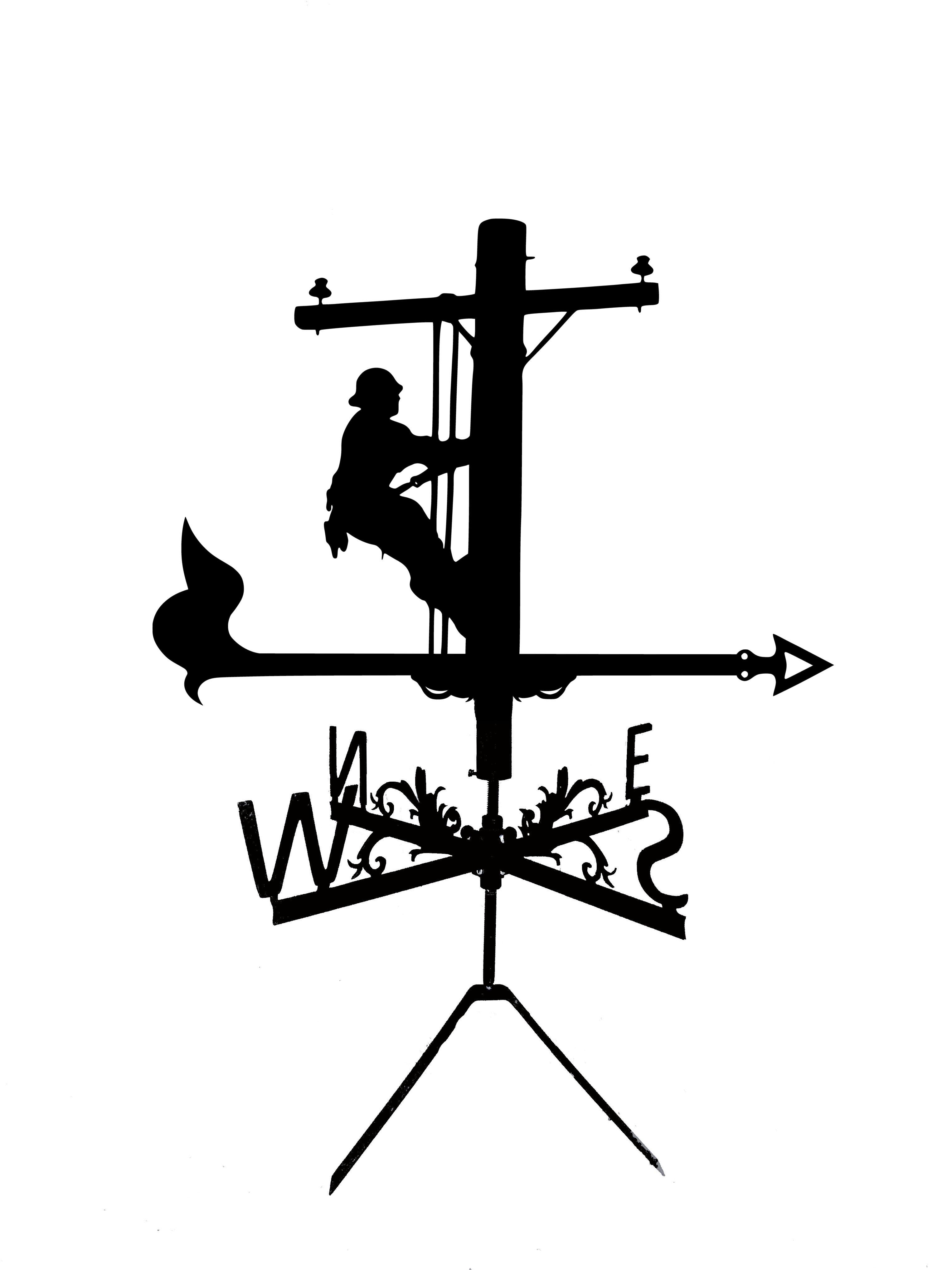 Флюгер на альтанку/колодязь Електромонтер (27477842)