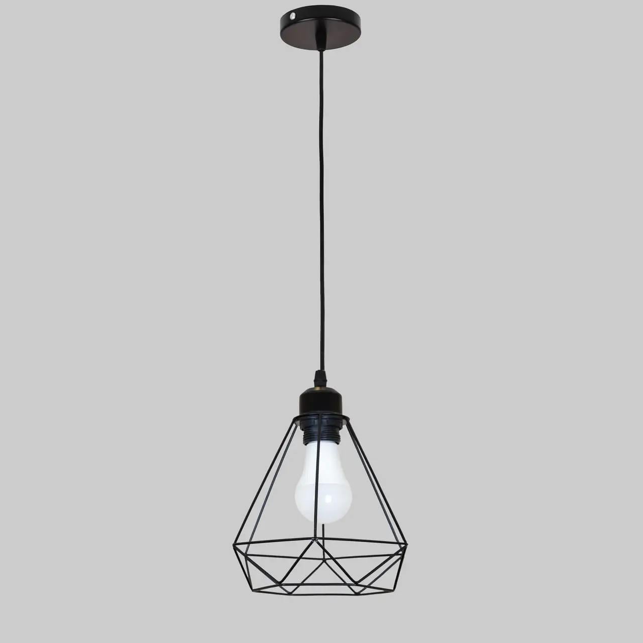 Люстра в стиле лофт Modern Loft Light Черный (52-2019F-1 BK+BK)