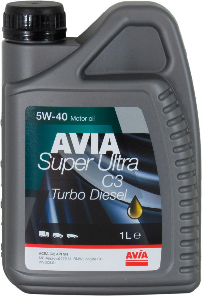 Моторное масло Avia Super Ultra C3 дизель 5W-40 1 л (1400592)