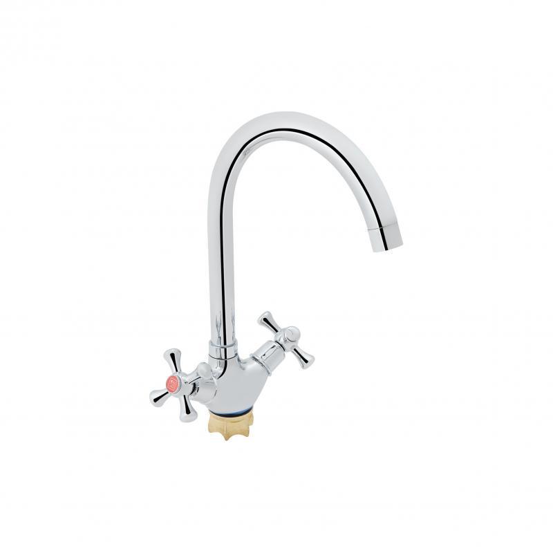 Змішувач для кухні двохвентильний Lidz Lamb 278F LDLAM278FCRM35071 Chrome (SD00041174)