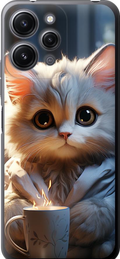 Чехол на Xiaomi Redmi 12 White cat (5646u-3114-42517)