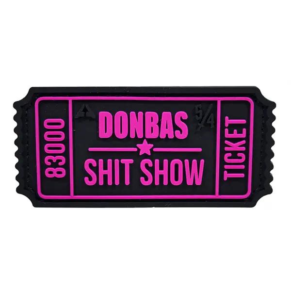 Патч Ticket Donbas Черно-розовый (PATCH-055)