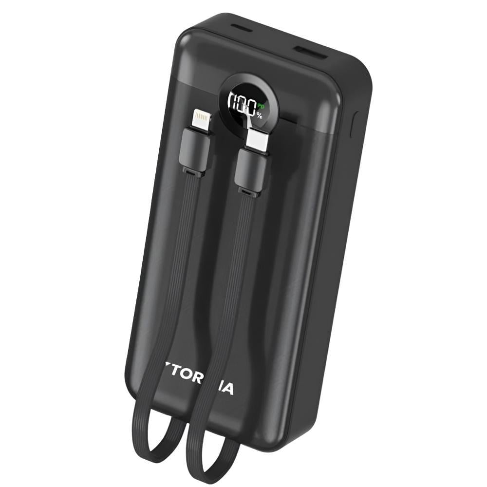 Повербанк Torima TRM-1025 с кабелями Type-C/lightning 20000 mAh 22,5W Черный (6dd6a061)