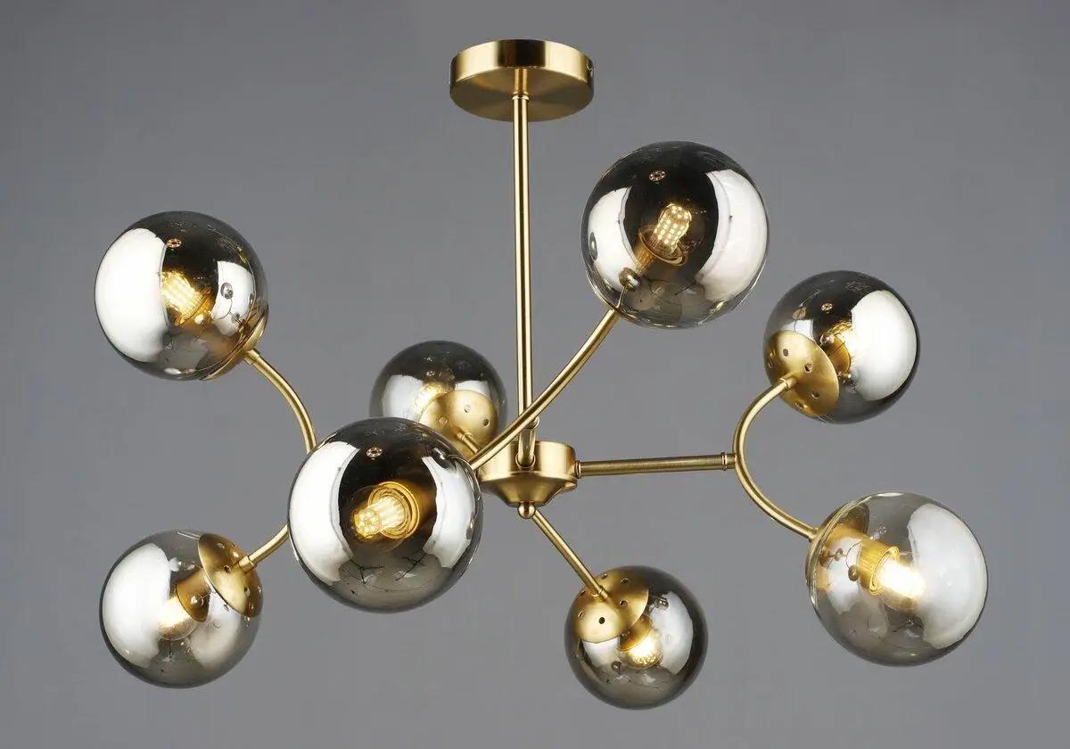 Люстра стельова Valeso N6611/8 на вісім сферичних плафонів під лампу Е27 IP20 Мідний (00000140177)