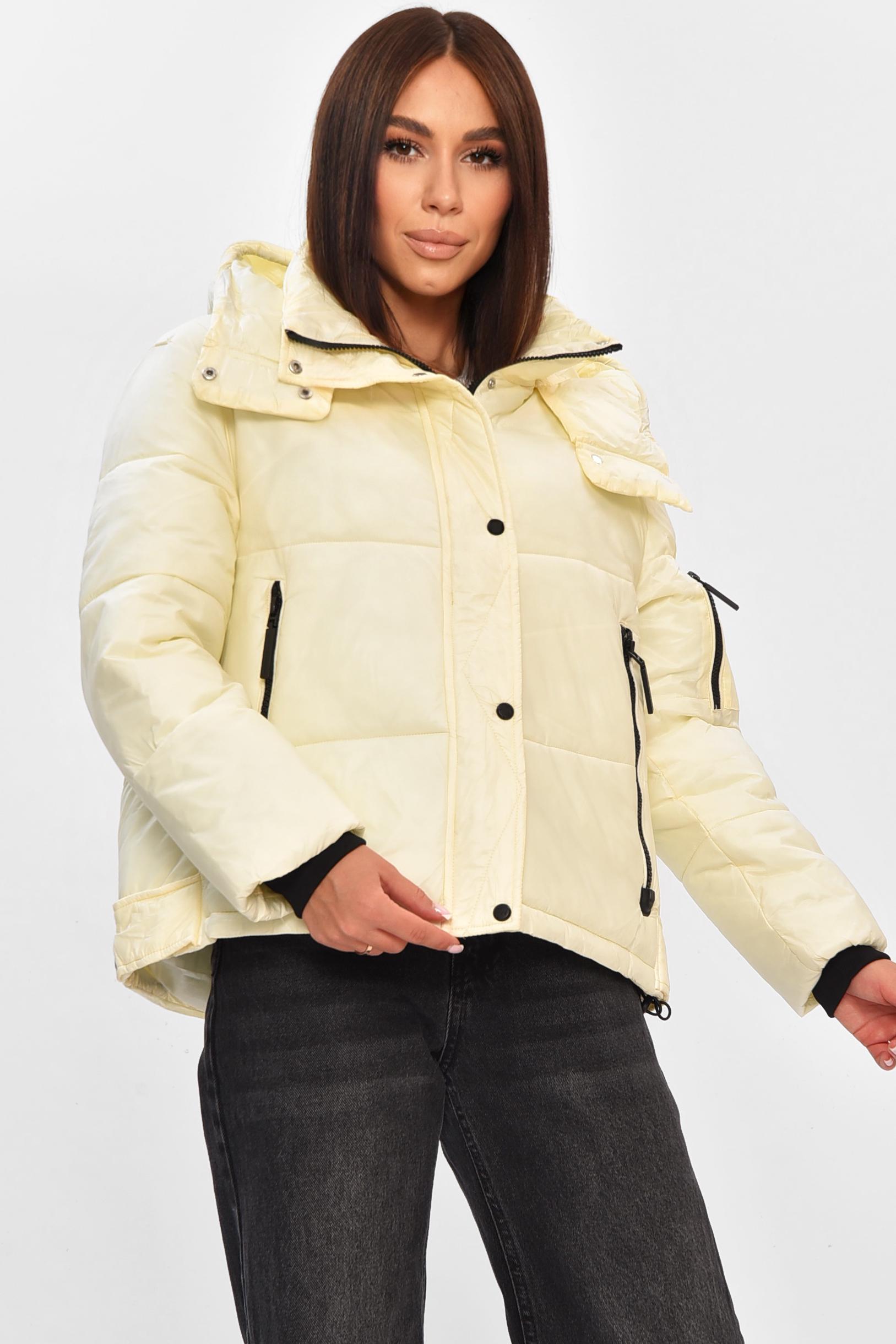 Куртка женская демисезонная XL Молочный (206256) Куртка женская демисезонная XL Молочный (206256)