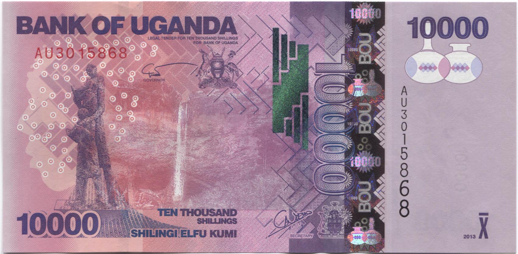 Коллекционная банкнота Уганда 2013 10000 шиллингов P52c UNC Коллекционная банкнота Уганда 2013 10000 шиллингов P52c UNC