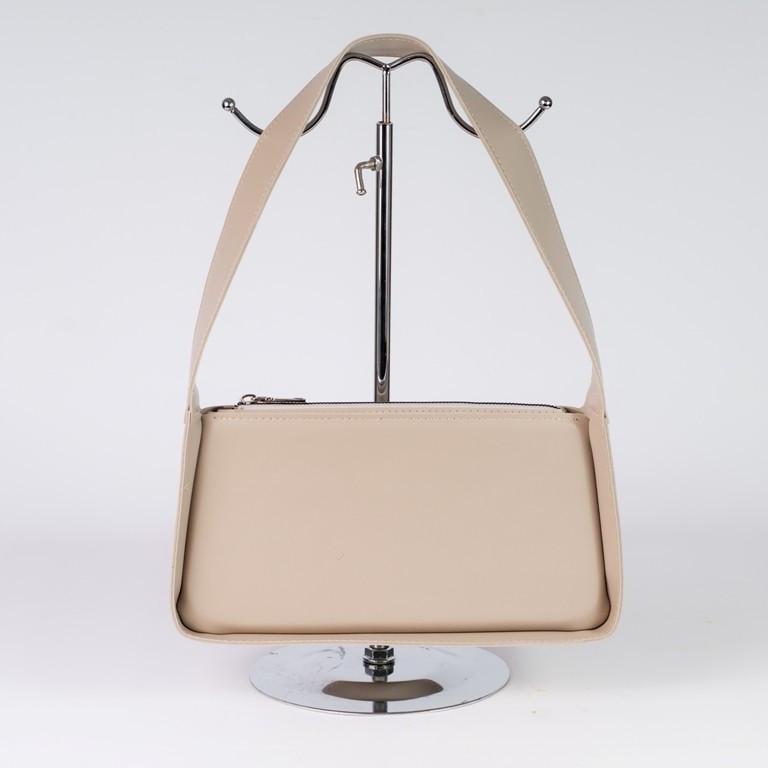 Сумка женская багет из глаткой экокожи XENIA № 24-22 Бежевый - фото 1