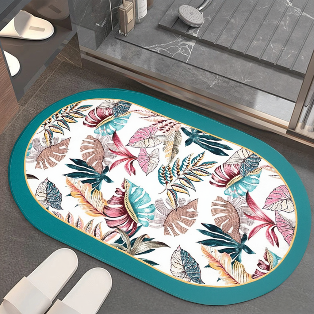 Коврик для ванной комнаты мягкий из диатомита с суперпоглощающим 50х80 см (BF-009) Коврик для ванной комнаты мягкий из диатомита с суперпоглощающим 50х80 см (BF-009)