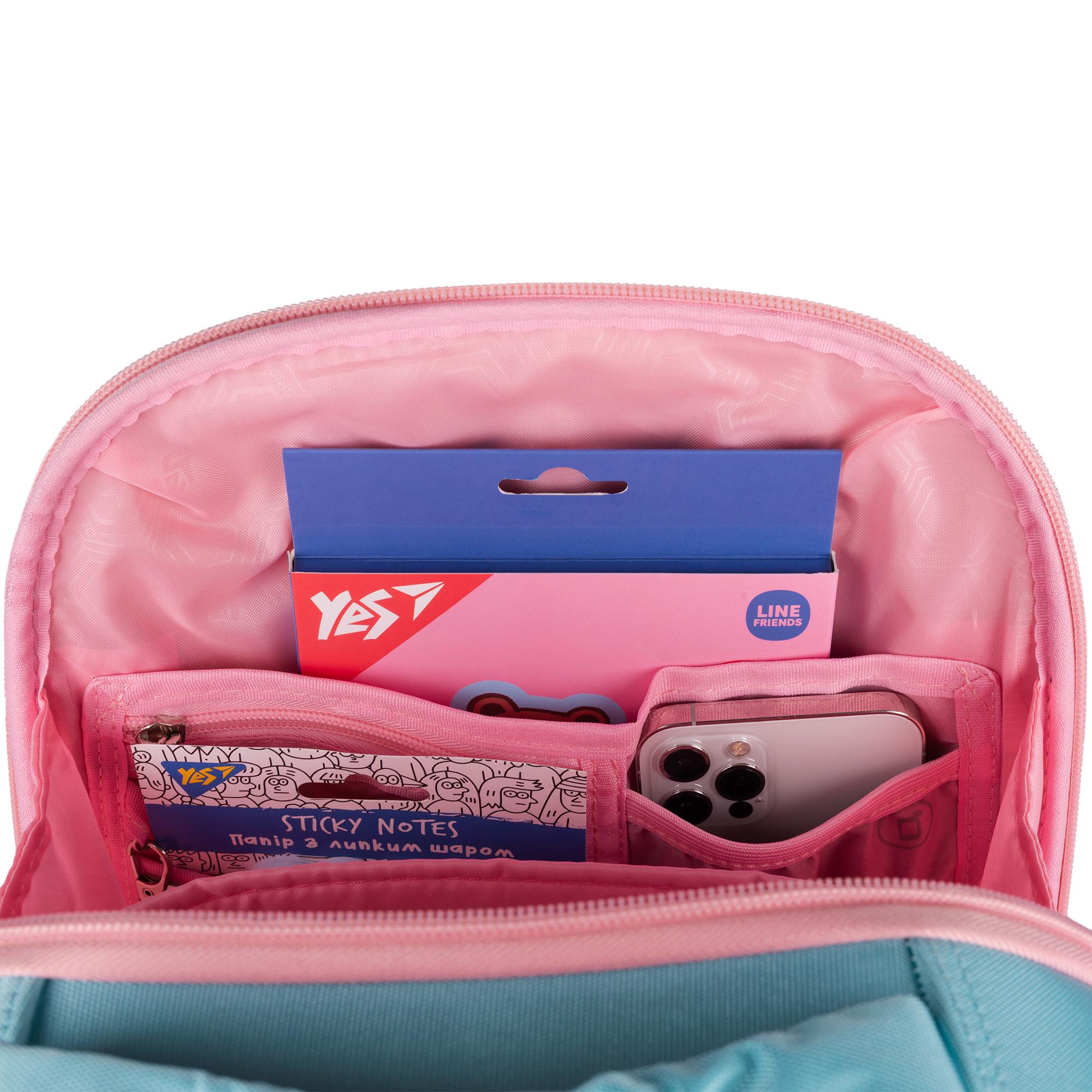 Школьный рюкзак каркасный YES Funny Bunny H-100 (559843) - фото 13