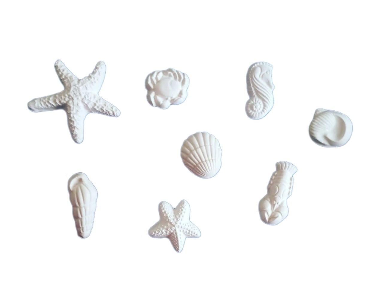 Фігурки для розмальовки 3D PandClub Морські міні 8 шт. (MS101)