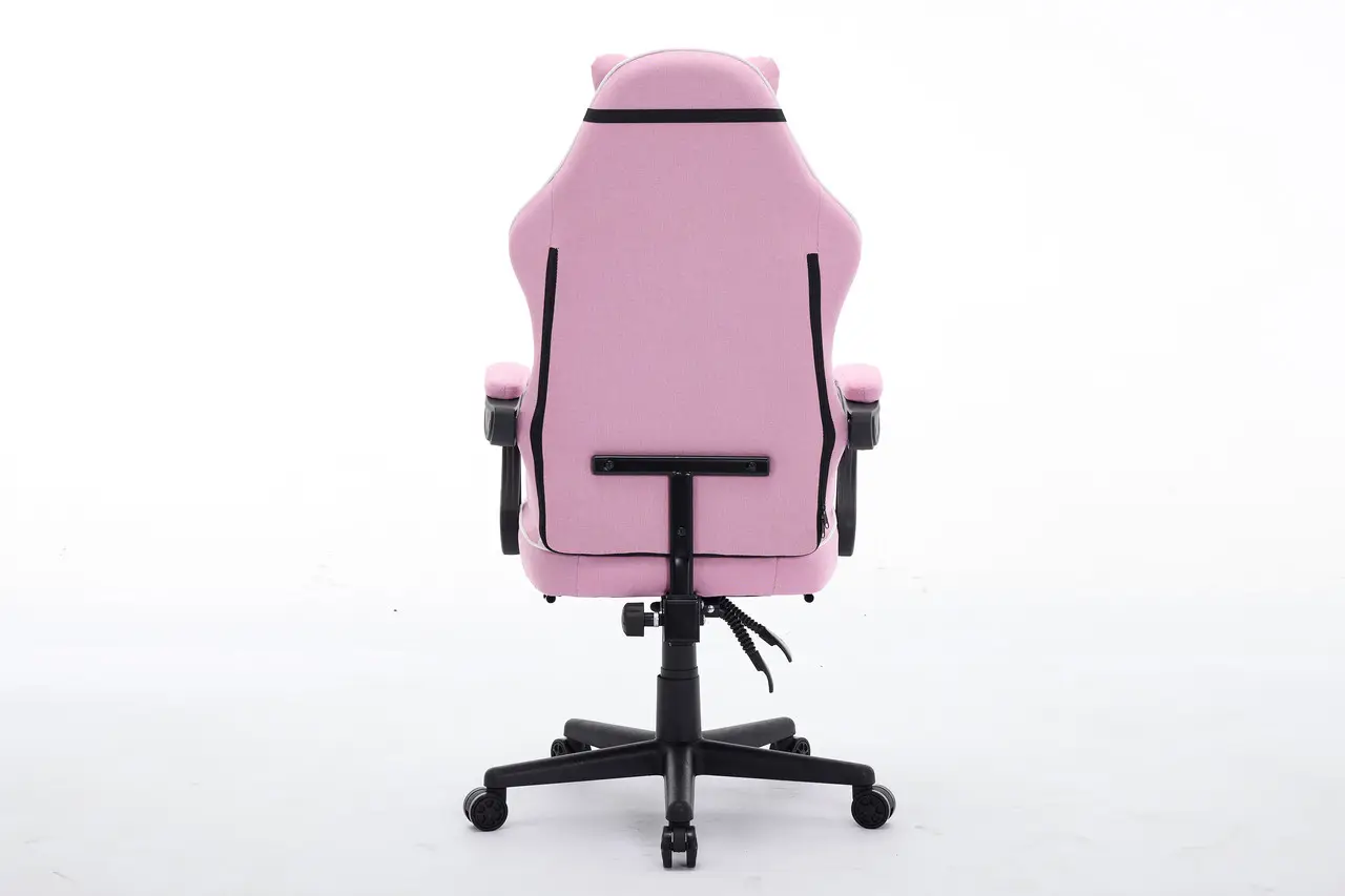 Крісло комп'ютерне Deus ED09 текстиль з підставкою для ніг Рожево-білий (2976) - фото 8 Крісло комп'ютерне Deus ED09 текстиль з підставкою для ніг Рожево-білий (2976) - фото 8