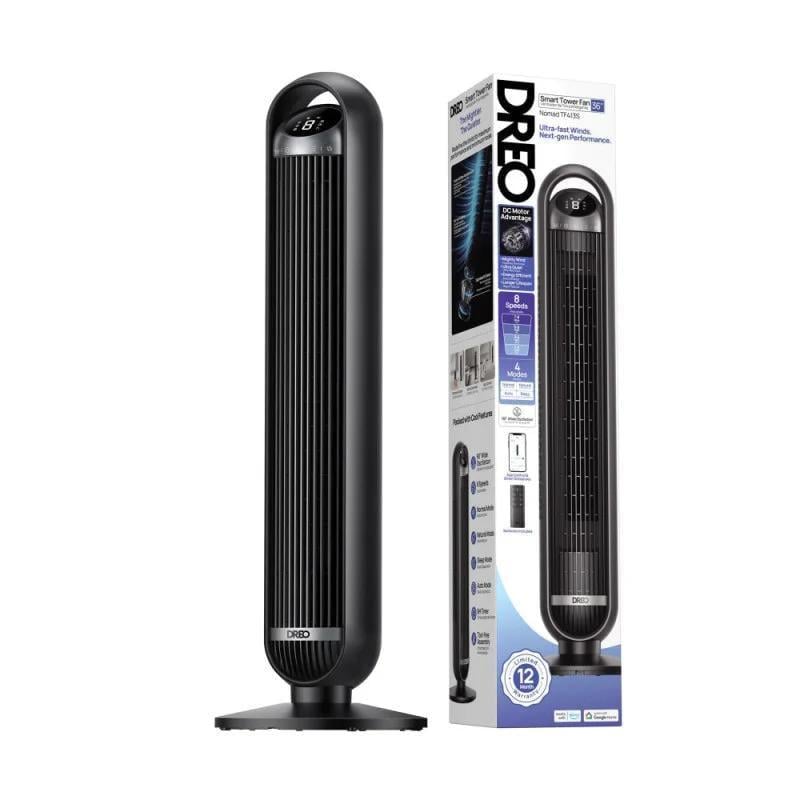 Вентилятор баштовий DREO DR-HTF013S Smart WiFi 8 швидкостей/4 режими/90°/таймер 8 год 25 дБ (35938704)
