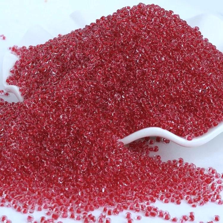 Бисер прокрашенный 2 мм 50 г Красный (БР0002к07)