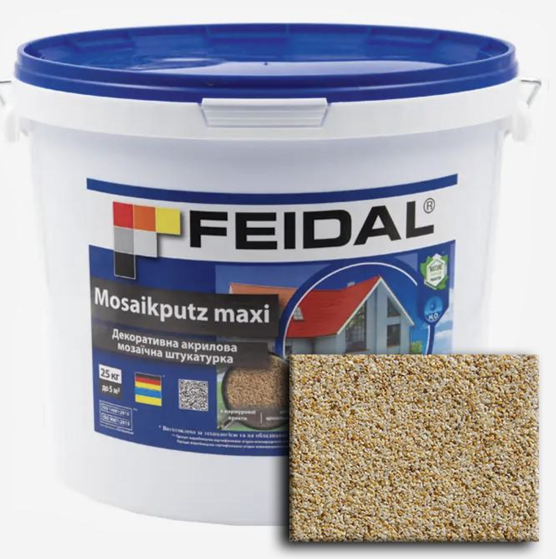 Декоративная штукатурка акриловая Feidal Mosaikputz maxi C33 мозаичная 15 кг (27582061)