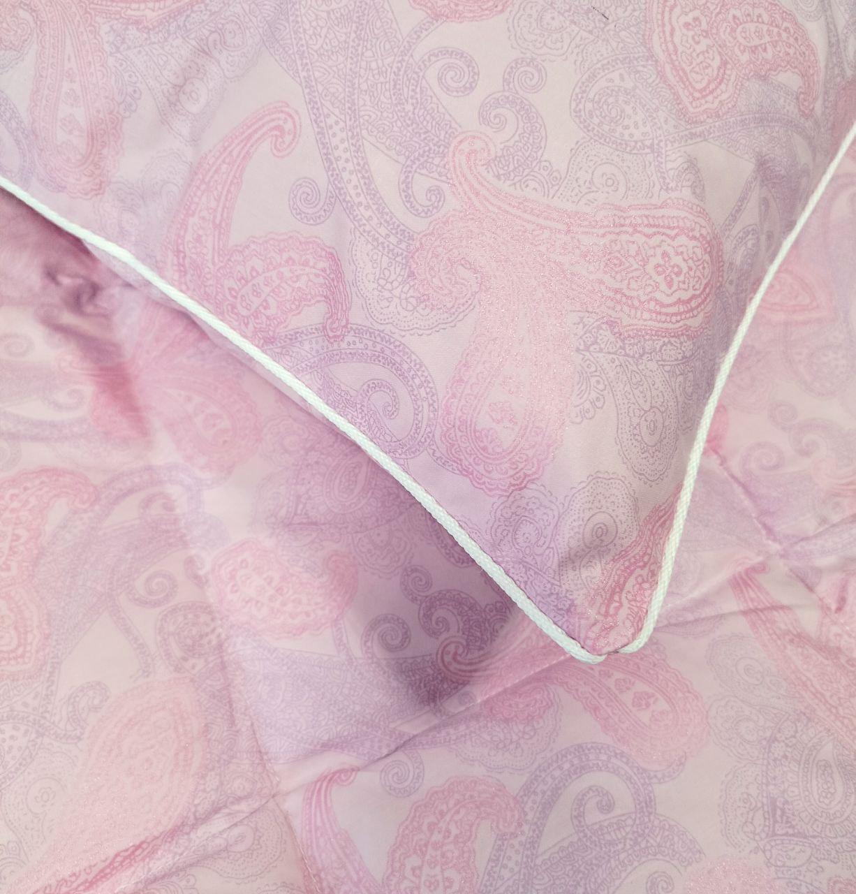 Одеяло пуховое Мир подушек демисезонный тик хлопок 200х220 см Розовый (22100) - фото 5 Одеяло пуховое Мир подушек демисезонный тик хлопок 200х220 см Розовый (22100) - фото 5