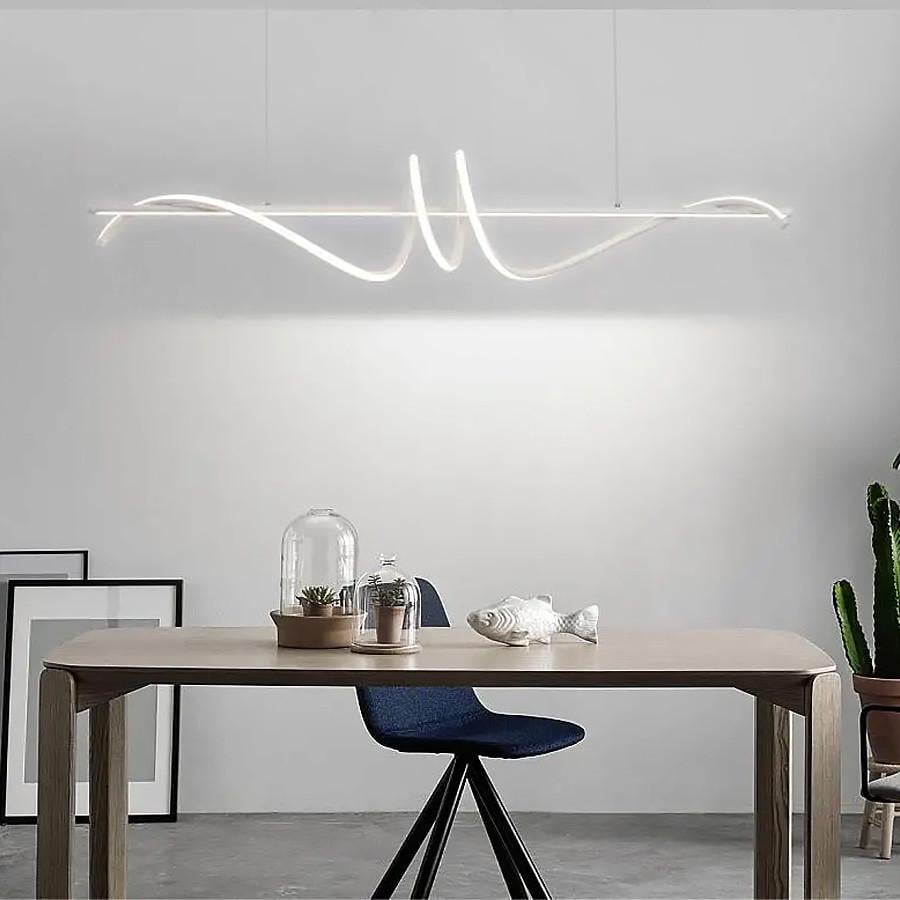 Люстра видовжена Wave 120 см Білий (K 23 WT) - фото 8 Люстра видовжена Wave 120 см Білий (K 23 WT) - фото 8