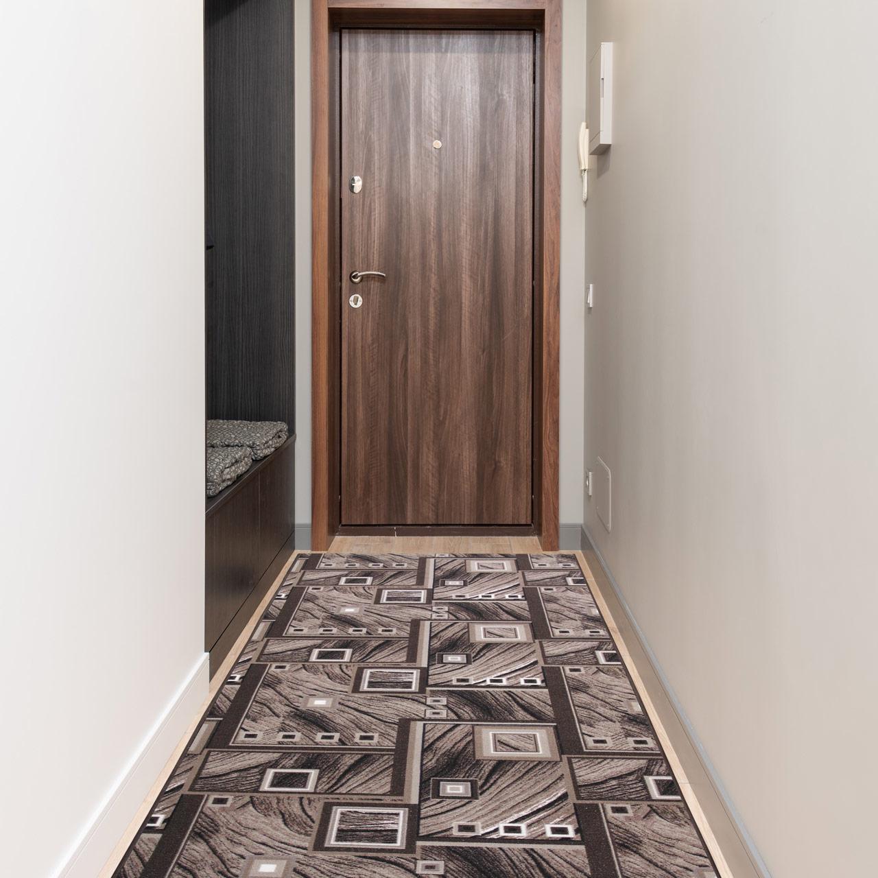 Ковер безворсовый на войлочной основе DAKARIA Print Run Квадрат p3 2x2 м Коричневый/Бежевый (00-00018824) - фото 3 Ковер безворсовый на войлочной основе DAKARIA Print Run Квадрат p3 2x2 м Коричневый/Бежевый (00-00018824) - фото 3