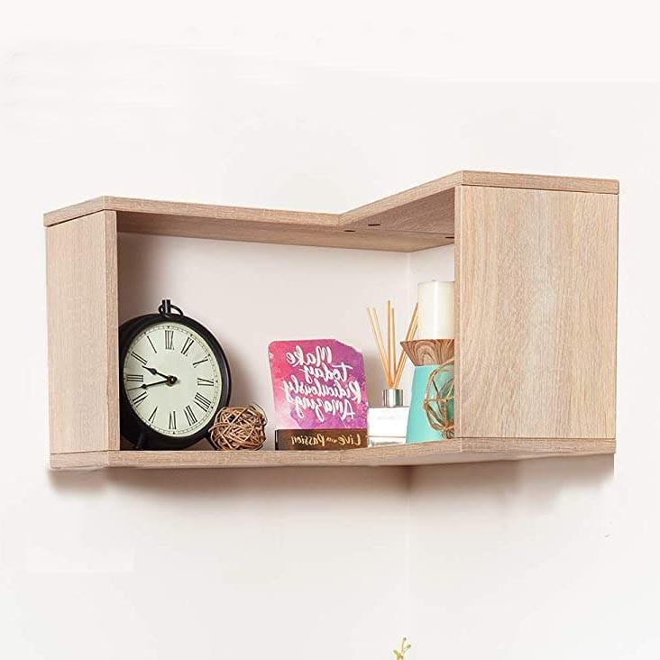 Полка настенная угловая из дерева Самана Бланже (УНП-000801)